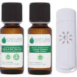 Mon Petit Kit « Bureau » 2 Huiles Essentielles & 1 Mini Diffuseur Usb