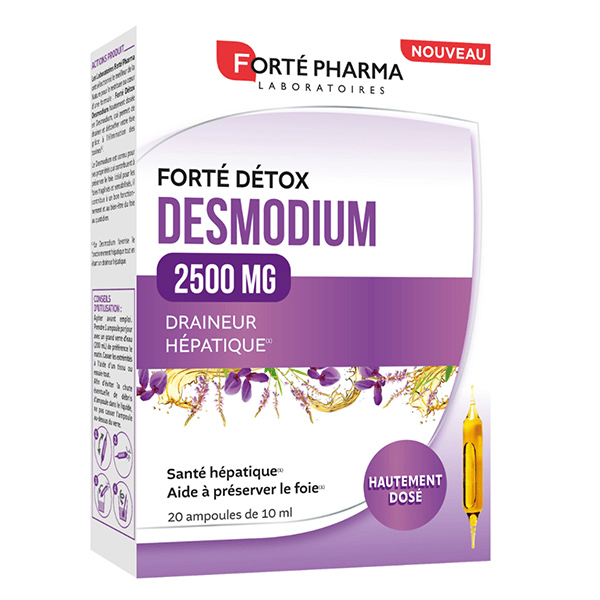 FortéDétox Desmodium Foie 2500 mg 20 ampoules