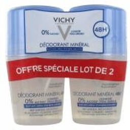 Déodorant Minéral 48H Roll-On Lot de 2 x 50 ml - Lot 2 x 50 ml