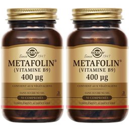 Solgar Metafolin® - Vitamine B9 - 400 µg - Maternité - 50 comprimés