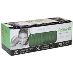 Pollié Aloe Vera Disques de cire chaude 20uds