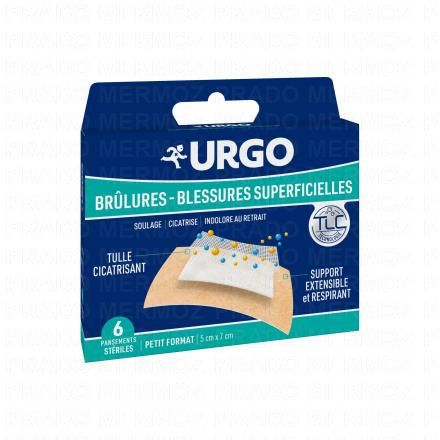 Brûlures blessures superficielles petit format boîte de 6