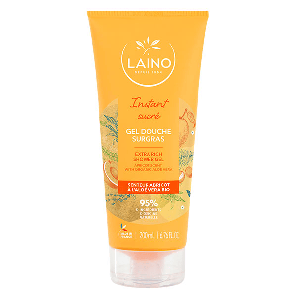 Gel Douche à l'aloe vera bio parfum abricot tube - 200ml