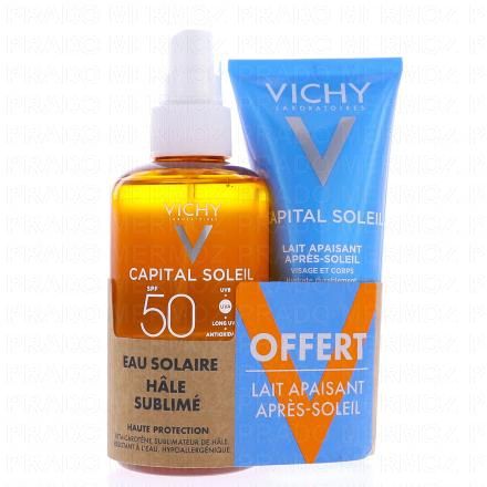 Capital soleil - Eau solaire sublimateur de hâle SPF50 200ml
