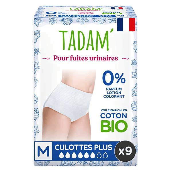 Fuites Urinaires Culotte Plus Taille M 9 unités