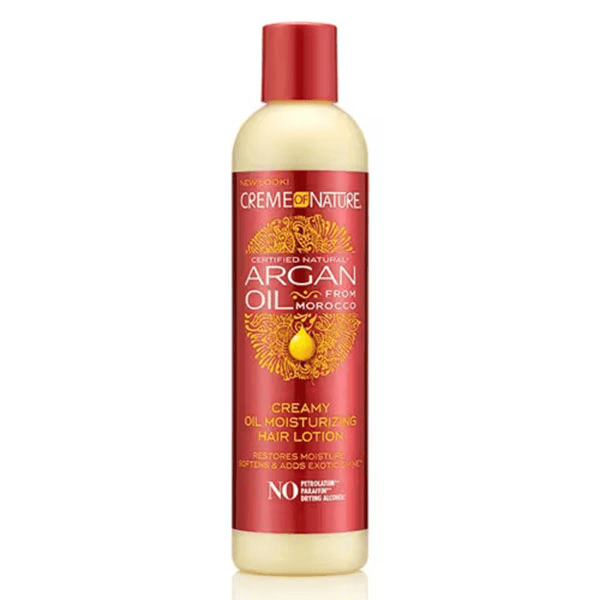 Creme of Nature, Argan, Lotion sans sulfate, brillance et hydratation, 250ml