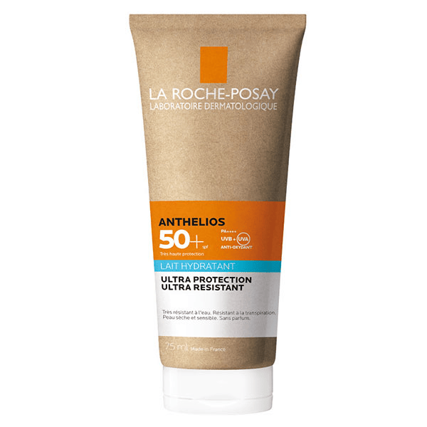 Anthelios Lait Solaire Hydratant Peaux Sèches et Sensibles SPF50+ 75ml