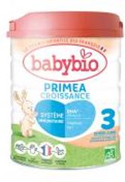Primea Croissance 3 au Lait de Vache Français de 10 Mois à 3 Ans Bio 800 g - Boîte 800 g
