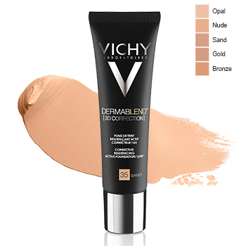 Dermablend 3D fond de teint resurfaçant actif correcteur 16h teinte n°35 Sand tube 30ml