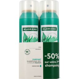 Shampooing Sec Purifiant À L’Ortie & Vitamine E 2x150ml