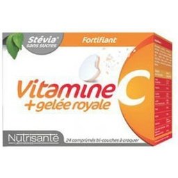 Nutrisanté Vitamine C + Gelée Royale Fortifiant 24 Comprimés