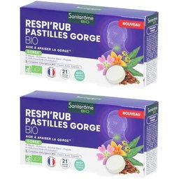 Respi'Rub Pastilles Gorge Bio Goût Menthe Citron