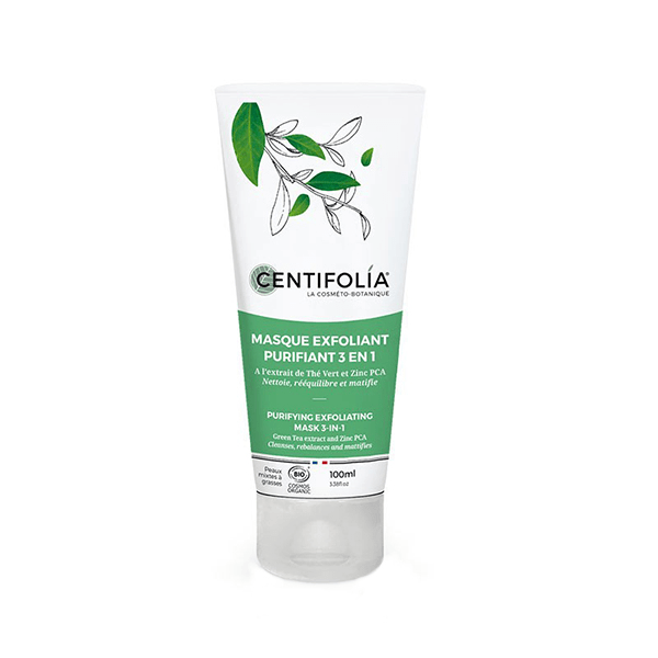 Fraîcheur de Thé Masque Exfoliant Purifiant 3 en 1 Bio 100ml