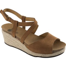 Espadrille Pauline Nubuck Talon Tan Taille 37 1 Paire