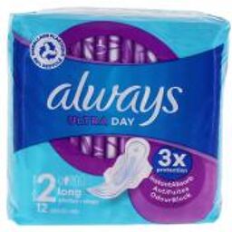 Ultra Day 12 Serviettes Hygiéniques Taille 2 - Paquet 12 serviettes