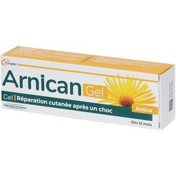 - Gel à base d'arnica - Réparation cutanée après un choc - Fabriqué en France - Tube de 50 g