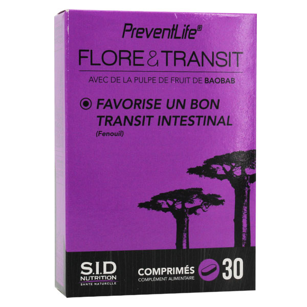 PreventLife Flore & Transit 30 comprimés