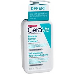 CeraVe® SA Gel Moussant Anti-Imperfections 236ml + Soin Concentré 3ml