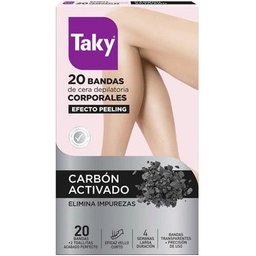 Charbon Actif Bandes d'Épilation Effet Peeling 2uts