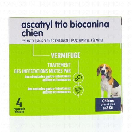 Vermifuge - Ascatryl Trio Chien comprimés x4