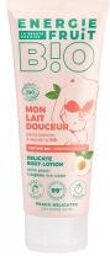 Énergie Fruit Corps Lait Douceur Pêche Blanche et Eau de Riz Bio Certifie Bio Par Ecocert - Tube 200 ml