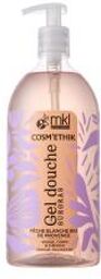 Cosm'Ethik Gel Douche Pêche Blanche Bio 1 L - Flacon-Pompe 1 Litre