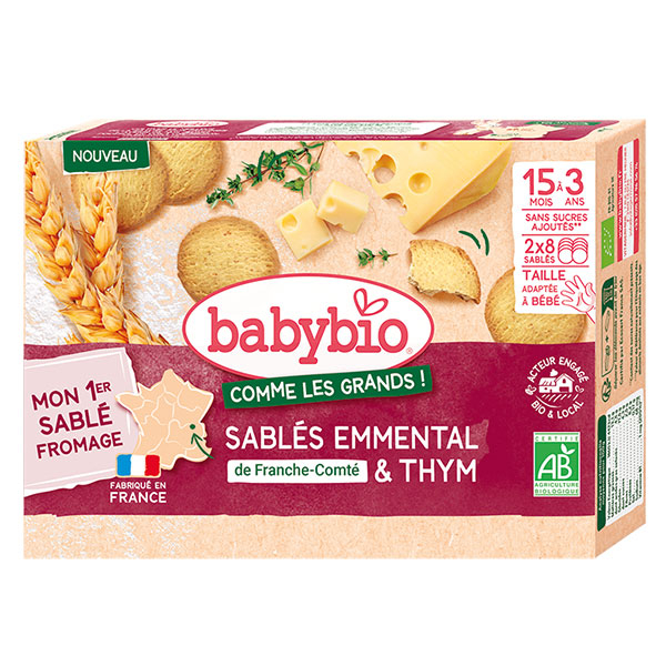 Sablés Emmental de Franche-Comté Thym - 72g