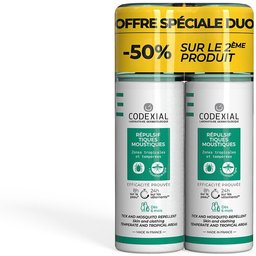 Codexial Répulsif Tiques et Moustiques - Peau et Vêtements