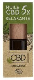 Huile CBD 5% Relaxante 15 ml - Flacon compte goutte 15 ml