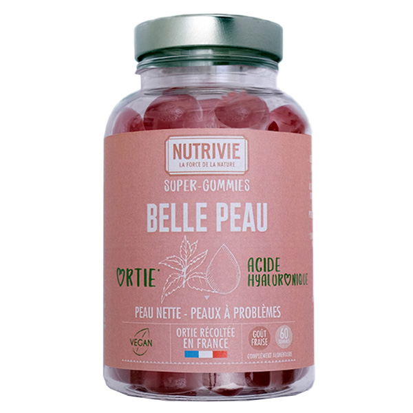 Super-Gummies Belle Peau Goût Fraise 60 gummies
