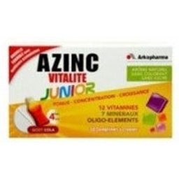 Azinc Junior goût Cola 30 Comprimés À Croquer