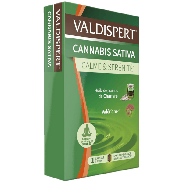 Cannabis Sativa Calme et sérénité Complément alimentaire 24 capsules