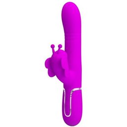 Rabbit Multifonction 4 en 1 Papillon Fuchsia 1ut