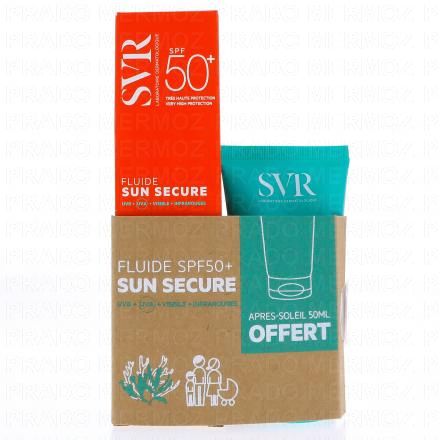 Sun secure - Fluide Solaire SPF50+ 50ml + lait après-soleil 50ml offert