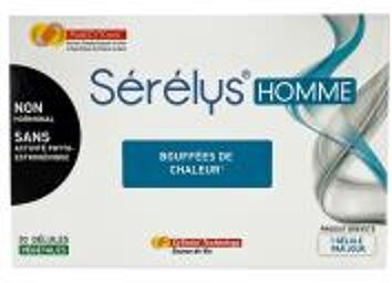 Sérélys® Homme - Complément Alimentaire à Base de Plantes Pour Les Bouffées de Chaleur(1) Chez L'homme - 30 Gélules - Boîte 30 gélules