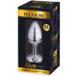 Anal Pleasure Mini Plug Métal Rose Taille M 1ut