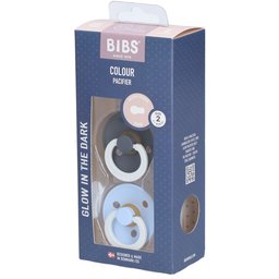 Duo de Sucettes Glow Iron/Baby Blue 6-18 mois