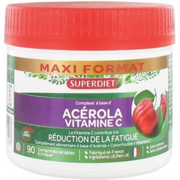 Super Diet Maxi Pot Acerola Vitamine C 90 comprimés sécables à croquer