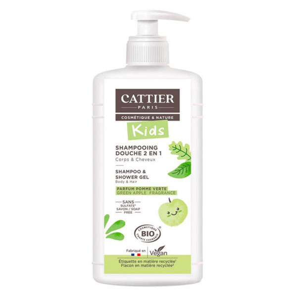 Kids Shampoing Douche 2 en 1 Pomme Verte Bio 500ml