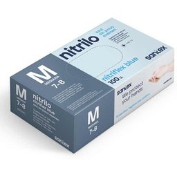 Guantes Nitrilo Sin Polvo Azul T-L 100uds