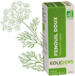 Eolesens Huile essentielle de Fenouil Doux (Foeniculum vulgare) BIO - 10ml - Éolésens - Aromathérapie