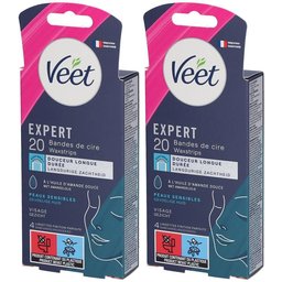 Expert Bandes de Cire Visage Peau Sensible