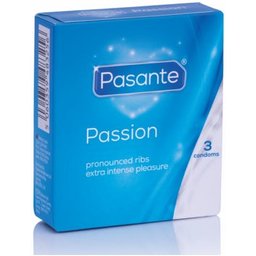 Lot de préservatifs Passion Condoms Dotted More Pleasure 3 unités