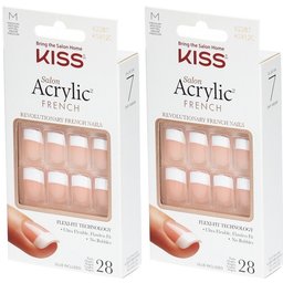 Kiss Salon Acrylic Kit Faux-Ongles Salon Acrylic French Nails