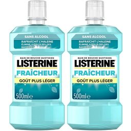 Listerine Fraîcheur Goût Plus Léger Bain DE Bouche - Bain de bouche fluoré, goût plus lége