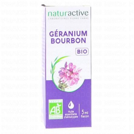 Huile Essentielle Bio Géranium Bourbon flacon 5ml