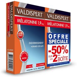 - Sommeil Rapide Extra Fort 1.9 mg - Complément Alimentaire À La Mélatonine - Diffusion Rapide en 1 minute - Sans Dépendance - 40 Comprimés Orodispersibles - Lot de 2