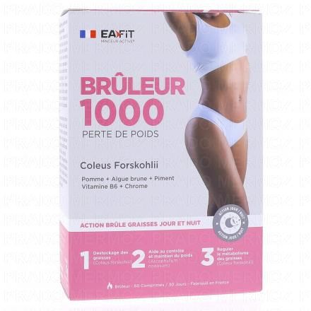 Brûleur 1000 Perte de poids 60 comprimés