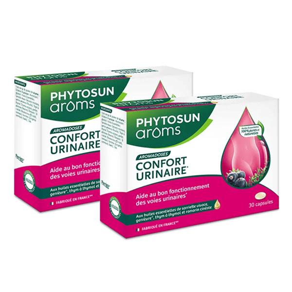 Lot de 2 -  Capsules Confort urinaire aux Huiles Essentielles - 30 Capsules