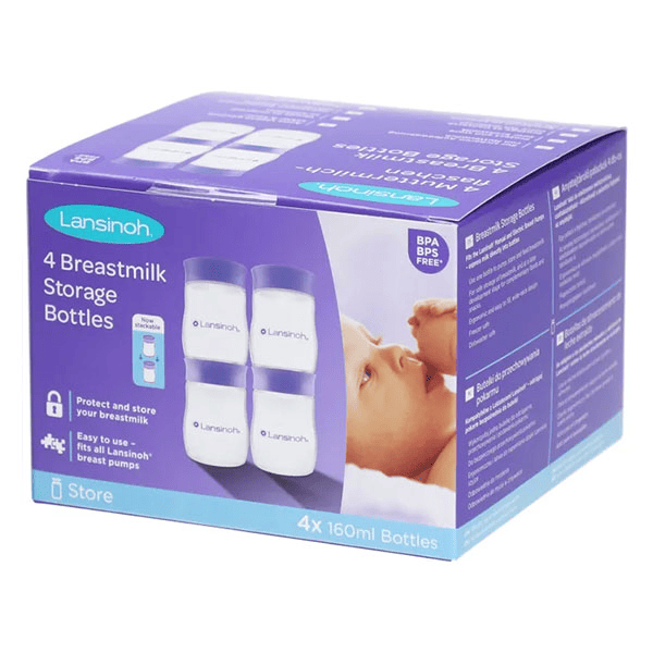 Pots de conservation de lait maternel 4x160ml